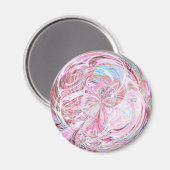 Cotton Candy Mandala Magnet (Vorderseite/Rückseite)