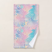 Cotton Candy Monstera Palm Jungle 1 Badhandtuch Set (Handtuch)