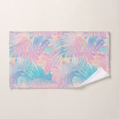 Cotton Candy Monstera Palm Jungle 1 Badhandtuch Set (Handtuch)