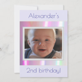 Cotton Candy Neon Design Picture Einladung