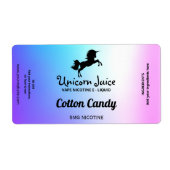 Cotton Candy Nicotine Vape E Juice Labels (Vorne)
