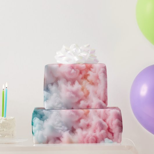 Cotton Candy Pastel Abstrakt Geschenkpapier (Partygeschenke)