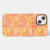 Cotton Candy Patchwork iPhone Hülle (Rückseite (Horizontal))