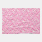 Cotton Candy Pink Abstrakt Geschirrtuch (Horizontal)
