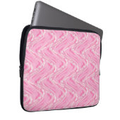 Cotton Candy Pink Abstrakt Laptopschutzhülle (Vorne Rechts)
