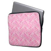 Cotton Candy Pink Abstrakt Laptopschutzhülle (Vorderseite Links)