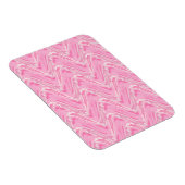 Cotton Candy Pink Abstrakt Magnet (Rechte Seite)