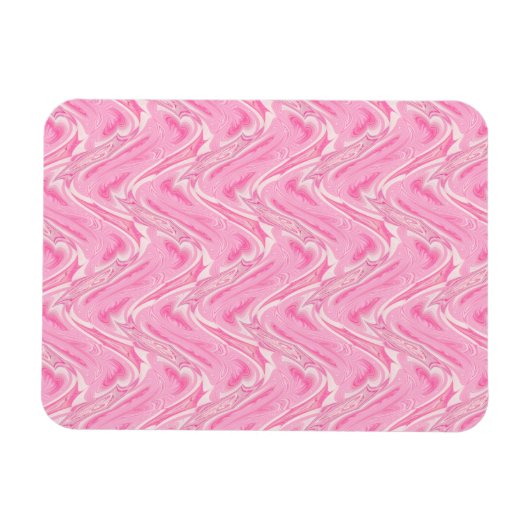 Cotton Candy Pink Abstrakt Magnet (Horizontal)