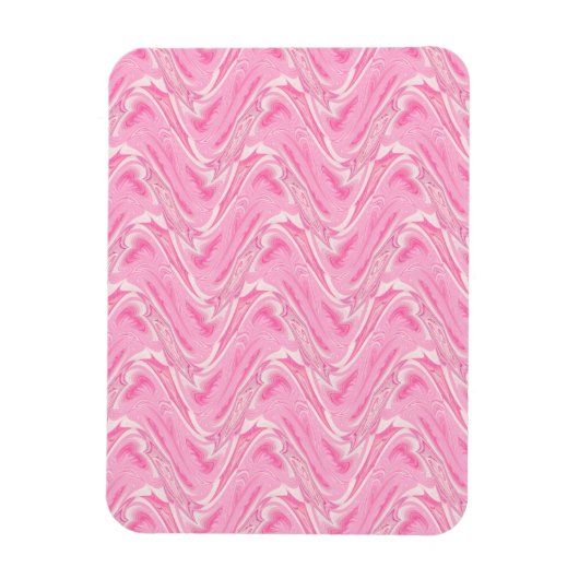 Cotton Candy Pink Abstrakt Magnet (Vertikal)