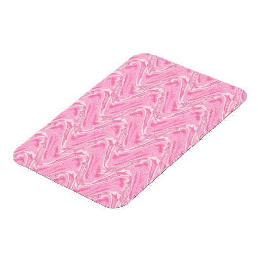Cotton Candy Pink Abstrakt Magnet (Linke Seite)