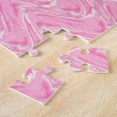 Cotton Candy Pink Abstrakt Puzzle (Seite)