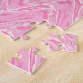 Cotton Candy Pink Abstrakt Puzzle (Seite)
