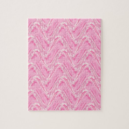 Cotton Candy Pink Abstrakt Puzzle (Vertikal)