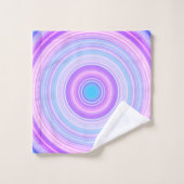 Cotton Candy Pink Blue Badhandtuch Set (Waschlappen)