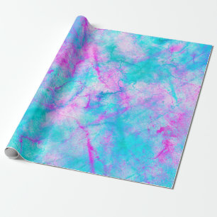 Cotton Candy Pink & Blue Watercolor Wash Stein Geschenkpapier