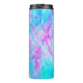 Cotton Candy Pink & Blue Watercolor Wash Stein Thermosbecher (Rückseite)