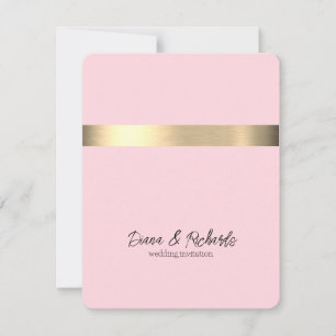 Cotton Candy Pink Gold Foil Einladung