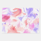 Cotton Candy Pink Lila Geschenkpapier Set (Vorderseite 3)
