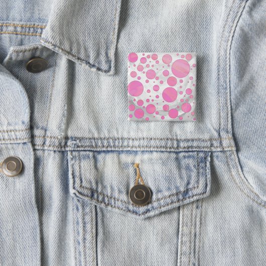 Cotton Candy Pink Polka Dot Button (Beispiel)