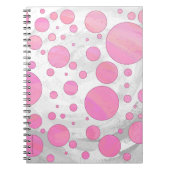 Cotton Candy Pink Polka Dot Notizblock (Vorderseite)