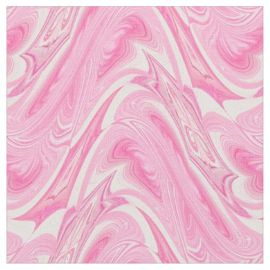 Cotton Candy Pink Swirl Stoff (Nahaufnahme)