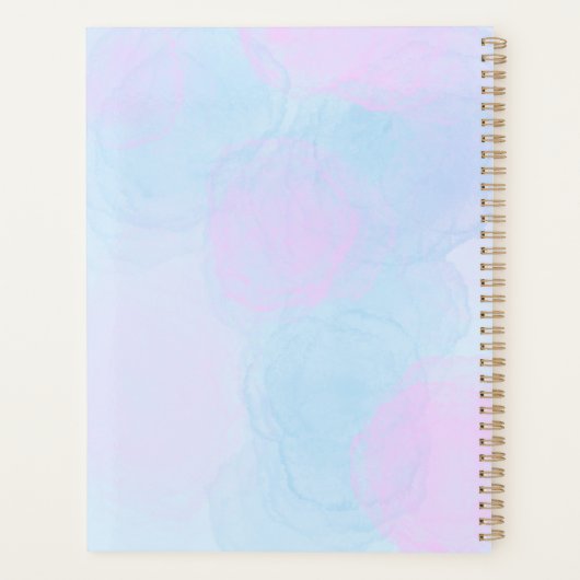 Cotton Candy Planer Spirale mit harter Abdeckung (Rückseite)