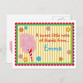 Cotton Candy Post Card Postkarte (Vorne/Hinten)