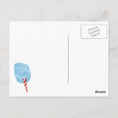 Cotton Candy Post Card Postkarte (Rückseite)