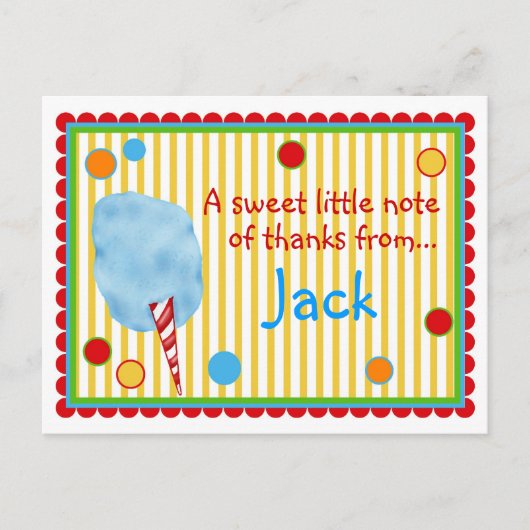 Cotton Candy Post Card Postkarte (Vorderseite)