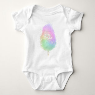 Cotton candy Regenbogen Glitzer niedlich Baby Strampler