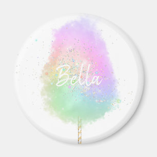 Cotton Candy Regenbogen Glitzer niedlich klassisch Magnet