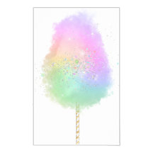 Cotton candy Regenbogen Glitzer niedlich