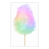 Cotton candy Regenbogen Glitzer niedlich Poster