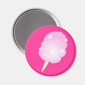Cotton Candy - Rosa Magnet (Vorderseite/Rückseite)