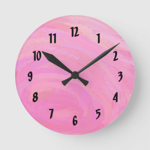 Cotton Candy Runde Wanduhr