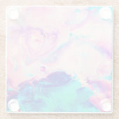 Cotton Candy Signature Marble Glass Coaster Glasuntersetzer (Rückseite)
