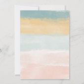 Cotton Candy Sky | Rainbow Baby Dusche Einladung (Rückseite)