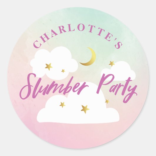 Cotton Candy Sky Sticker (Vorderseite)