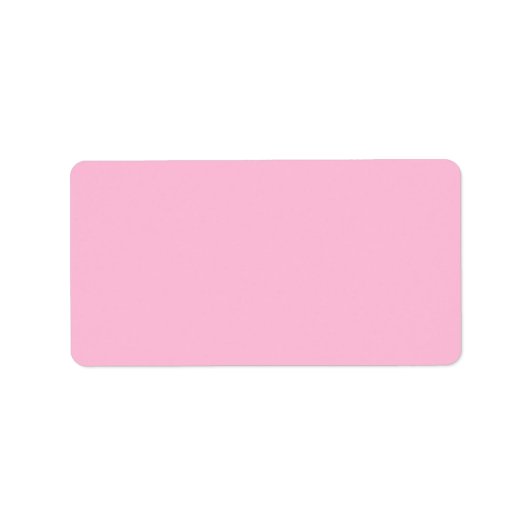 Cotton Candy Solid Color Adressaufkleber (Vorne)
