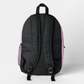 Cotton Candy Solid Color Bedruckter Rucksack (Rückseite)