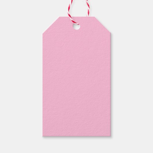 Cotton Candy Solid Color Geschenkanhänger (Vorderseite)