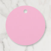 Cotton Candy Solid Color Geschenkanhänger (Rückseite)