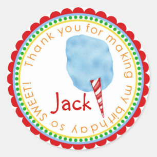 Cotton Candy Stickers - Blau