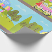 Cotton Candy Street Food Geschenkpapier (Ecke)