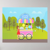 Cotton Candy Street Food Poster (Vorne)