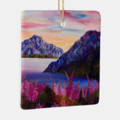 Cotton Candy Sunset Keramikornament (Rechts)