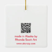 Cotton Candy Sunset Keramikornament (Rückseite)