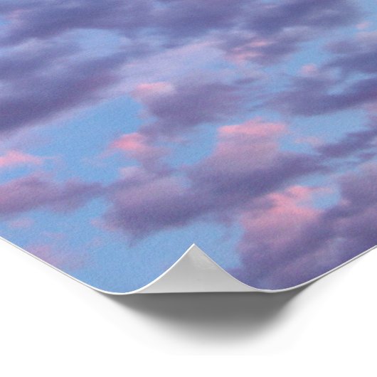 Cotton Candy Sunset Poster (Ecke)