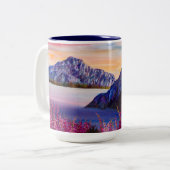Cotton Candy Sunset Zweifarbige Tasse (Vorderseite Links)