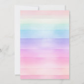 Cotton Candy Süßigkeiten Geburtstagsparty Einladun Einladung (Rückseite)